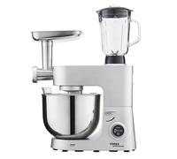 Cooks Professional Multi Function Stand Mixer 1800W with 8L Stainless Steel Bowl, Accessory Kit, Blender & Meat Mincer Capability, 8 Speed Settings, Pulse Function & Digital Control | Silver