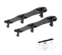 Stand Mixer Accessory Rack Under Cabinet Organizer with 4 Hooks for Beaters Dough Hooks Wire Whisks Aluminum Strips ABS Hooks No Drilling or Screw Mount Kitchen Storage Rack Space Saving