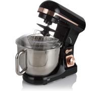 Stand Mixer By Tower with 5L 1000W S/Steel Mixing Bowl T12033RG Black/Gold