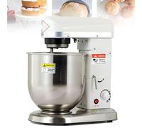 Stand Mixer, Commercial Kneading Machine With Stainless Steel Mixing Bowls, Low Noise, Food Processor & Kitchen Mixer With Mixing Hook, Dough Hook, Whisk-White
