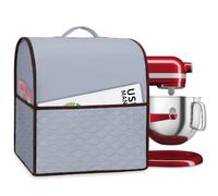 Stand Mixer Cover Compatible with Kitchenaid 5,2/5,6/6L Bowl-Lift, Grey | Foil lining, padded, top handle, fits KitchenAid bowl-lift 5.2L 5.6L and 6.6L, anti-dust cover with interior pockets