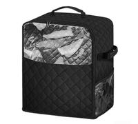 Stand Mixer Cover, Protective Dust Cover for Kitchen Mixers,Fit for 4.5-6 Qt Style Mixers, Tightly Woven Polyester Black Finish, Wipe-Clean Appliance Protector for Counter(Trumpet)