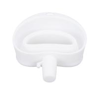 Stand Mixer Flour Funnel Silicone Foldable Easy Pouring Chute Flour Funnel Stand Mixer Attachment for Sugar Eggs Safe Baking (White)