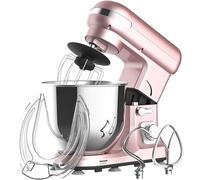Stand Mixer, Food Mixer Dough Blender, 6.5L 1400W Electric Cake Mixer with Bowl, Beater, Dough Hook, Whisk, Mixers for Baking 6 Speed with Pulse Setting, Splash Guard
