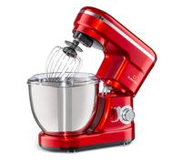 Stand Mixer Food Processor Electric Machine Whisk Dough Hook 4 L Bowl 1200 W Red