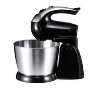 Stand Mixer For Baking With 3L Bowl, Dough Hook, Whisk, Non-slip Feet, 5 Speeds - Electric Food Mixer For Cakes, Eggs, Cream - Black