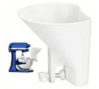 Stand Mixer Funnel - Wide Mouth Flour Pour Spout | Baking Bowl Ingredient Guide, Powder Transfer Channel Accessory, Kitchen Mixing Helper for Bread Cookie Grain Dough Preparation Tasks