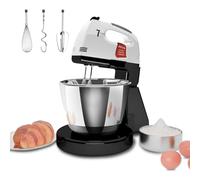 Stand Mixer Hand Mixer Kitchen Electric With Stainless Steel Bowl 7 Speeds with Dough Hook Whisk Mixing Beater for Baking Cake Cookie Kneading