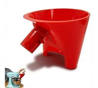 Stand Mixer Pouring Shield for Kitchenaid, Tilt Head Mixer Attachment, Fits for Kitchenaid 4,3L-4,8L Bowls, Anti-Splash Funnel and Splatter Guard (Red)