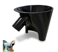 Stand Mixer Pouring Shield for Kitchenaid, Tilt Head Mixer Attachment, Fits for Kitchenaid 4,3L-4,8L Bowls, Anti-Splash Funnel and Splatter Guard (Black)