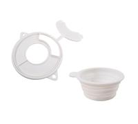 Stand Mixer Spill and Measuring Bowl Set Spill Proof Cover Silicone Construction for Mixer Spatter Guard Cover