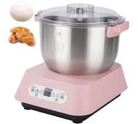 Stand mixer Vertical Dough Mixer - Fully Automatic 15-Minute Kneading & Multi-Function Fermentation for Bakeries (5L,Pink)
