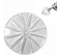 Stand Mixer Whisk Scraper, Anti-Splatter Baffle for 6-Wire Whisks, Blender Cream Scraper Accessory for Kitchen Aid 4.5qt and 5qt Tilt-Head Mixers Accessori, Multi-Purpose Kitchen Tool (White)
