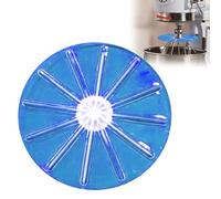 Stand Mixer Whisk Scraper, Anti-Splatter Baffle for 6-Wire Whisks, Pouring Shield for KitchenAids, Multi-Purpose Kitchen Tool Mixer Splatter Guard, Mixing Bowl Wiper Attachment Easy Cleaning (Blue)