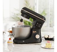 HOMCOM 1300W Electric Kitchen Stand Mixer with Accessories - Black, Black