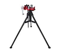 Stand - Mounted Chain Vise, 1/8”- 5”Pipe Clamp with Foldable Tripod, 400kg Load Steel Pipe Vise, Adjustable Height, for Plumbing, Pipe Welding, Gunsmithing