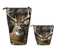 Stand Pencil Case Camo Deer Telescopic Pen Pouch Portablem Telescopic Pencil Bag Multifunctional Pen Holder for Unisex School Office Office Supplies