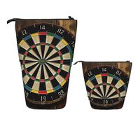 Stand Pencil Case Dart Board Pen Holder Portablem Standing Pencils Pouch Retractable Telescopic Pen Pouch for Office Supplies Students Unisex