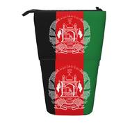 Stand Pencil Case Flag of Afghanistan Pen Holder Multifunctional Telescopic Pen Pouch Retractable Telescopic Pencil Bag for Organizer Stationary Students Office Supplies