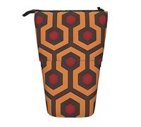 Stand Pencil Case Shining Overlook Print Telescopic Pen Pouch Cosmetic Standing Pencils Pouch Portablem Telescopic Pencil Bag for School Office Organizer Stationary Office Supplies