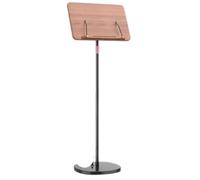 Stand portable Music Bracket Reading Bracket Student Painting Stand Retractable Music Stand Back Book Shelf Piano Score Floor Stand Stability and Durability(Black,M)
