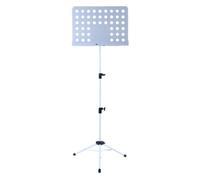 Stand portable Music Portable Folding Music Stand Three-stage Lifting Concert Song Stand Violin Guzheng Guitar Music Stand Stability and Durability(White)