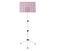Stand portable Music Portable Folding Music Stand Three-stage Lifting Concert Song Stand Violin Guzheng Guitar Music Stand Stability and Durability(Pink)