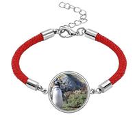 Stand Southern Penguin SpheniscidaePicture Lucky Red String Bracelet Rope Bracelet Handmade