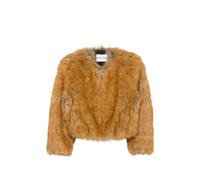 STAND STUDIO Karly cropped faux-fur jacket - Brown 32-34-36-38-40