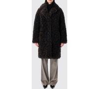 STAND STUDIO Long Faux Fur Coat with Dropped Shoulders - Size: 34 - female