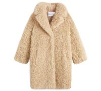 Stand Studio Women's Midi Faux Fur Coat Natural Beige