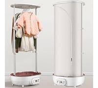 Stand Style Clothes Dryers Indoor, 220v/400w Folding Mini Drying Rack with 1-6h Timer 400 * 520 * 1310mm Travel Bag Drying Cover Portable and Foldable, Electric Clothes Dryer Star of Light
