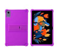 Stand Tablet Case Suitable For Lenovo Xiaoxin Pad 12.1inch 2025 TB365FC With 4 Shockproof Safety Airbags Soft Silicon Shell(PURPLE)