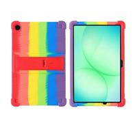 Stand Tablet Case Suitable For Samsung Galaxy Tab A11 Plus 11inch SM-X230 X233 X235 Soft Silicon Shockproof Cover(Rainbow)