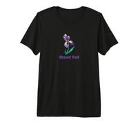 Stand Tall Purple Iris Illustration Premium T-Shirt