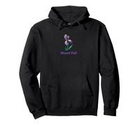 Stand Tall Purple Iris Illustration Pullover Hoodie