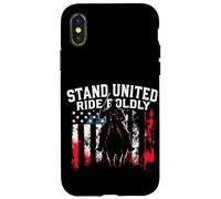 STAND UNITED RIDE BOLDLY Patriotic Rider Case for iPhone X/XS