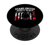 STAND UNITED RIDE BOLDLY Patriotic Rider PopSockets Adhesive PopGrip