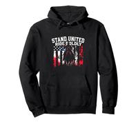 STAND UNITED RIDE BOLDLY Patriotic Rider Pullover Hoodie