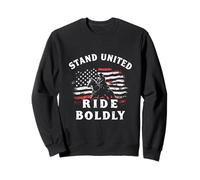 STAND UNITED RIDE BOLDLY Patriotic Rider Sweatshirt