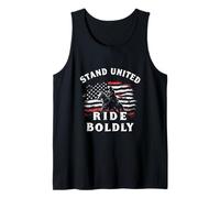 STAND UNITED RIDE BOLDLY Patriotic Rider Tank Top