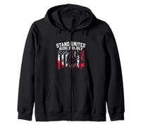 STAND UNITED RIDE BOLDLY Patriotic Rider Zip Hoodie