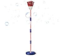 Stand Up Bubble Machine - 120x20cm Standing Bubble Blower, Automatic Adjustable Standing Tower With Musical Light | Kids Bubbles Machine For Party Backyard Summer Birthday Beach Pool Park Wedding Camp