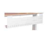 Stand Up Desk Store Under Desk Cable Management Tray Horizontal Computer Cord Raceway and Modesty Panel (White, 39")