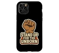 Stand Up For The Unborn Pro-Life Raised Fist Retro Vintage Case for iPhone 11 Pro