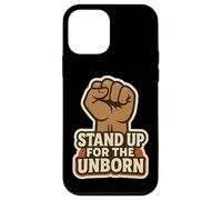 Stand Up For The Unborn Pro-Life Raised Fist Retro Vintage Case for iPhone 12 mini