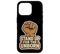 Stand Up For The Unborn Pro-Life Raised Fist Retro Vintage Case for iPhone 16 Pro
