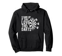 STAND UP IF YOU LOVE THE DARTS Dartboard Dart Sport Pullover Hoodie
