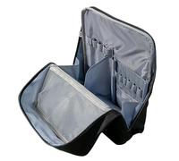 Stand Up Makeup Bag Waterproof Large Capacity Zipper Organizer | with Dividers Travel Makeup Bag for Woman for Christmas School Vanity Beauty, Brushes Mirror Toiletry Jewelry Accessories