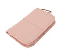 Stand Up Makeup Brush Holder Bag Water PU Leather 20 Pockets Folding Travel Cosmetic Brushes Case Compact Size for Makeup Artists and Travelers